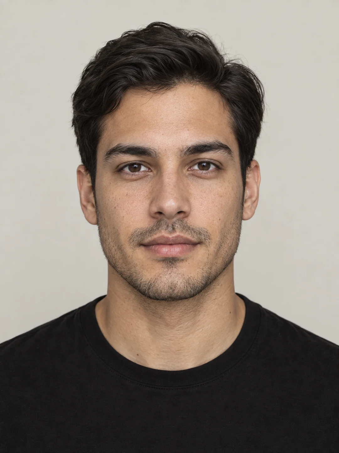 Example face, front view