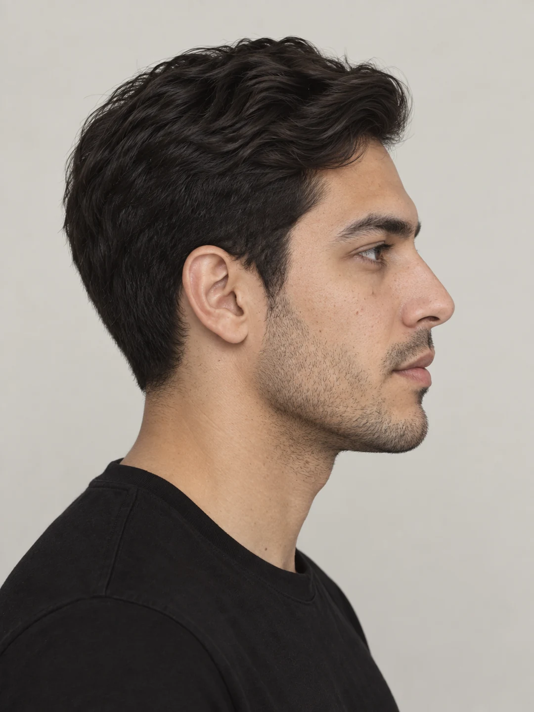 Example face, profile view