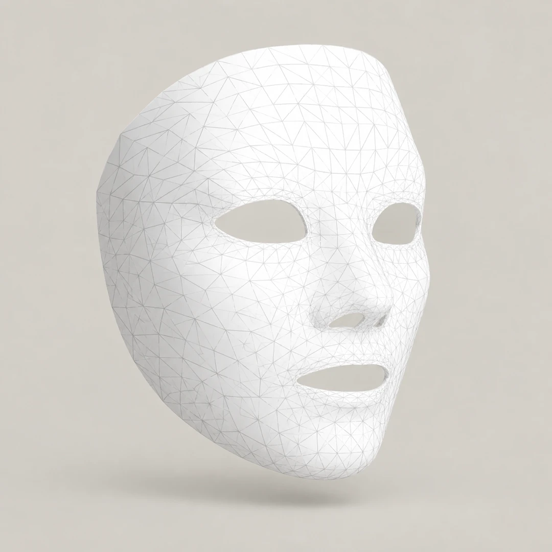 A face modeled in 3D inside Symmi